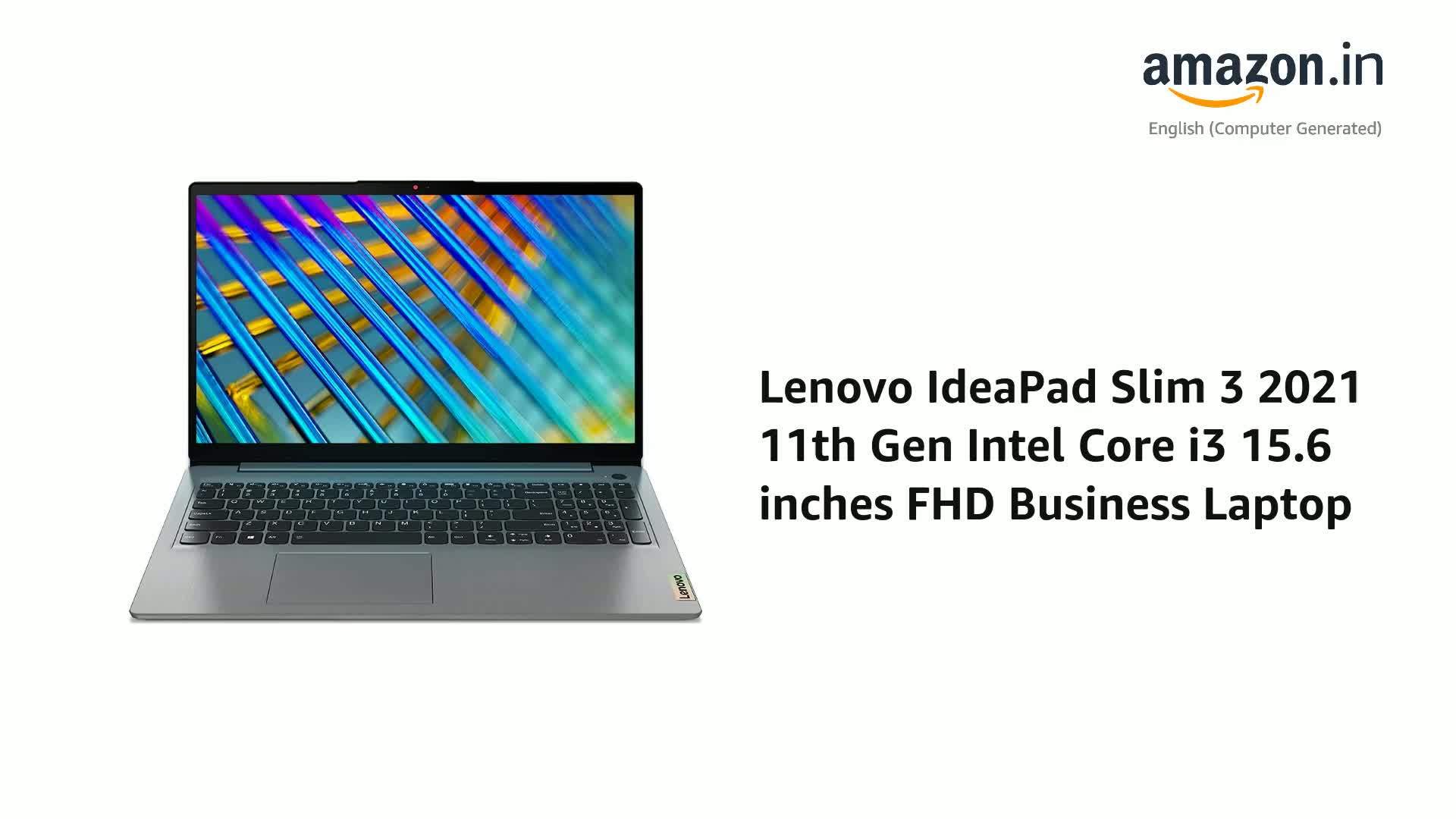Lenovo IdeaPad Slim 3 2021 11th Gen Intel Core i3 15.6 inches(39.6